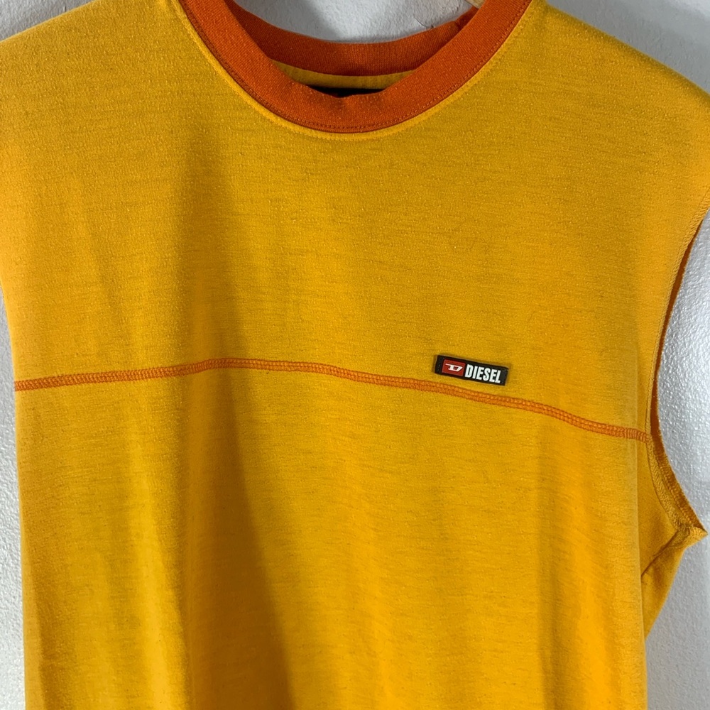 Late 80s early 2000s Y2K DIESEL sleeveless too , muscle tee - Picture 8 of 8